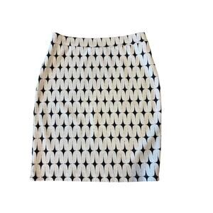 Renee c Monochrome Geometric Pencil Skirt Women size XL Pull On